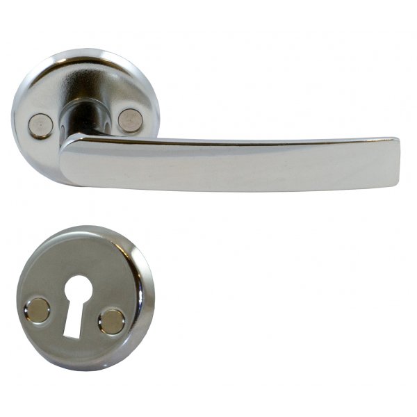 Dörrhandtag för innerdörrar - hög blank krom Dörrhandtag för innerdörrar - hög blank krom