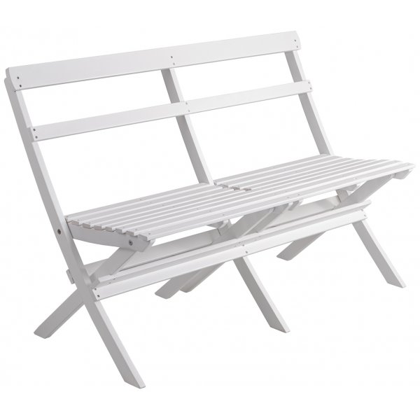 Knohult utesoffa | tr�dg�rdsb�nk - Vit