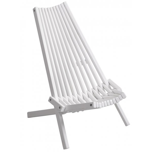 Calcutta solstol med nackkudde - Vit