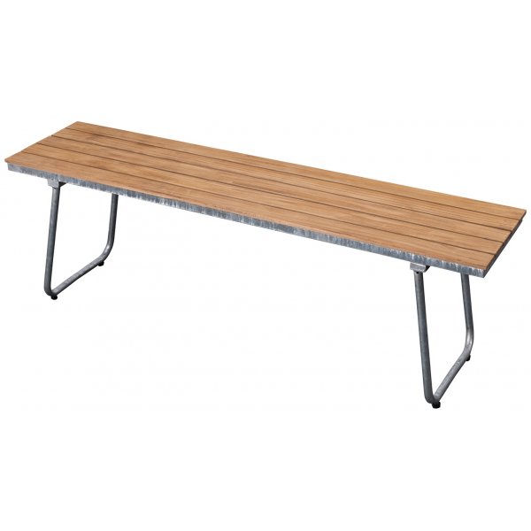 M�llan tr�dg�rdsb�nk - Teak / Galvaniserat st�l