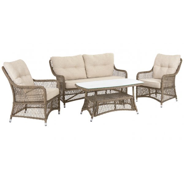 Loungegrupp - Sand� | Naturf�rgad konstrotting