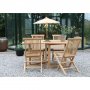 Salt� utomhusmatgrupp med klaffbord och 4 Salt� matstolar � Teak