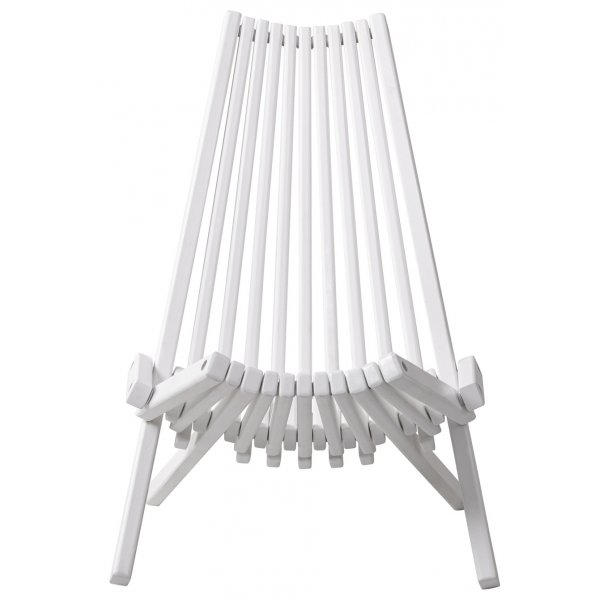 Calcutta solstol med nackkudde - Vit