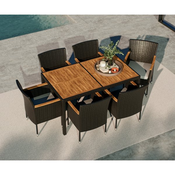 Tr�dsg�rdsgrupp - Texas | Svart konstrotting med tr�detaljer