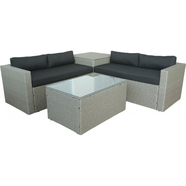 Loungegrupp - Orlando | Konstrotting - Grå Loungegrupp - Orlando | Konstrotting - Grå