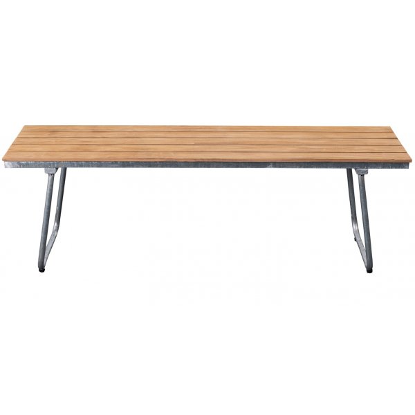 M�llan tr�dg�rdsb�nk - Teak / Galvaniserat st�l