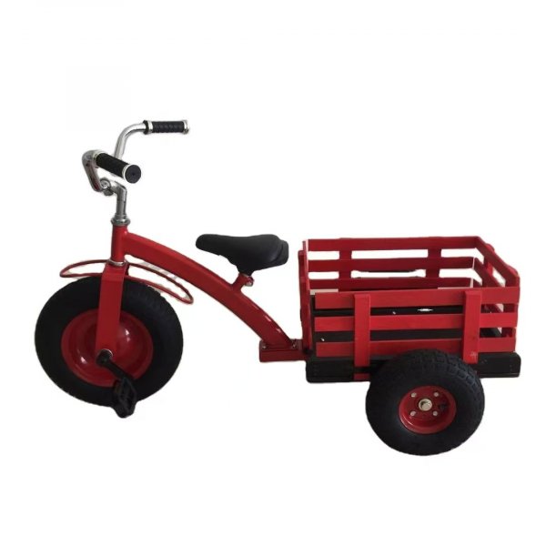 Trehjuling - r�d med flak