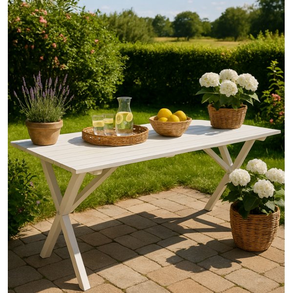 Matbord Scottsdale - 190 cm | Vitmålat Matbord Scottsdale - 190 cm | Vitmålat