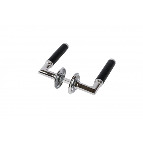 Dörrhandtag - Krom/svart Dörrhandtag - Krom/svart