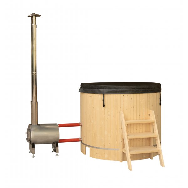 Badtunna f�r 4-6 personer med elduppv�rmning - �180 cm