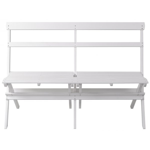 Knohult utesoffa | tr�dg�rdsb�nk - Vit