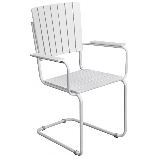 Holmsund stol med armst�d - Vit