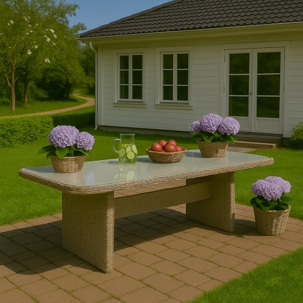 Trädgårdsbord - Hampton | konstrotting | 200x100 cm Trädgårdsbord - Hampton | konstrotting | 200x100 cm