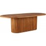 Salt� ovalt matbord i teak 220x100 cm - Teakbord