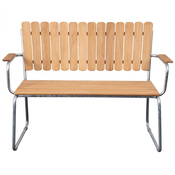 Möllan trädgårdssoffa - Teak/galvaniserat stål Möllan trädgårdssoffa - Teak/galvaniserat stål