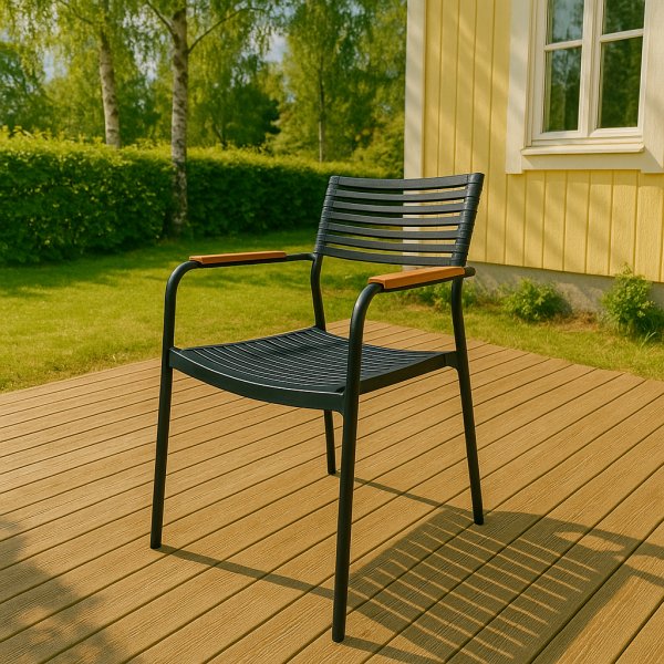 Trädgårdsstol - Pino | Svart/Brun Trädgårdsstol - Pino | Svart/Brun