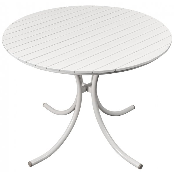 Holmsund runt utebord 103 cm - Vit Holmsund runt utebord 103 cm - Vit