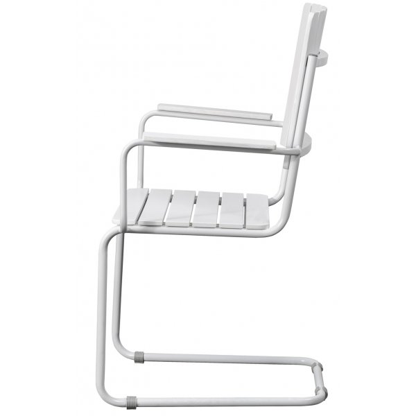 Holmsund stol med armst�d - Vit