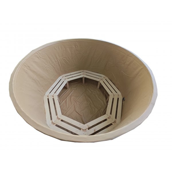 Badtunna f�r 4-6 personer med elduppv�rmning - �180 cm