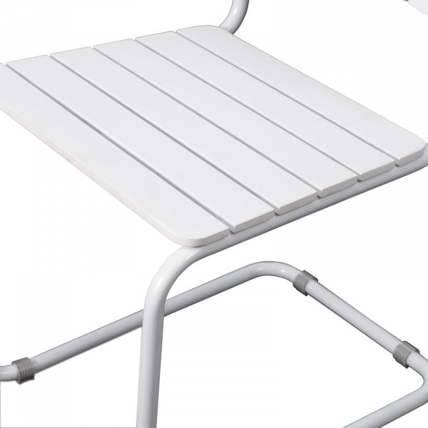 Holmsund stapelbar stol utan armst�d - Vit