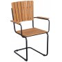 1 Holmsund stolar - Svart/acasia