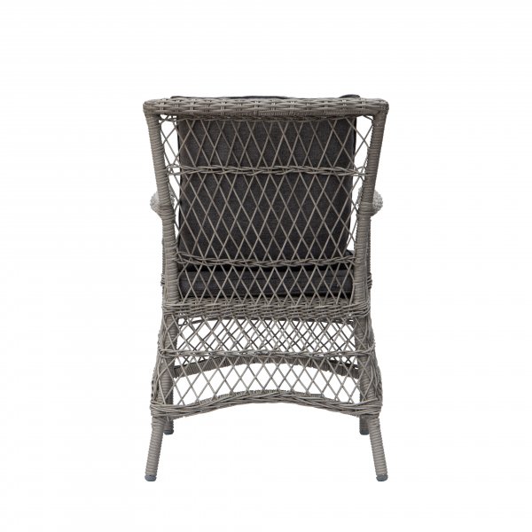 Provence utefåtölj i grå konstrotting Provence utefåtölj i grå konstrotting