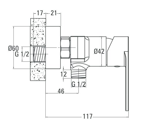 Duschblandare Chaber - Krom
