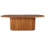 Salt� ovalt matbord i teak 220x100 cm - Teakbord
