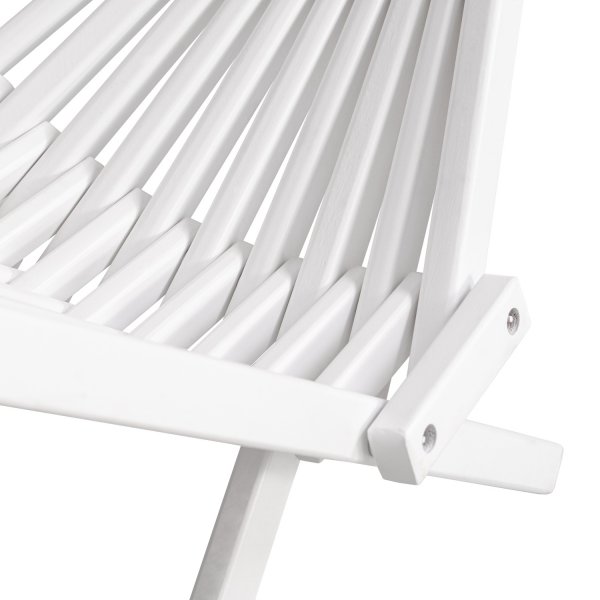 Calcutta solstol med nackkudde - Vit